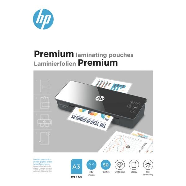 HP 50 stuk(s) Lamineerfolie Premium A3 80 micron glanzend