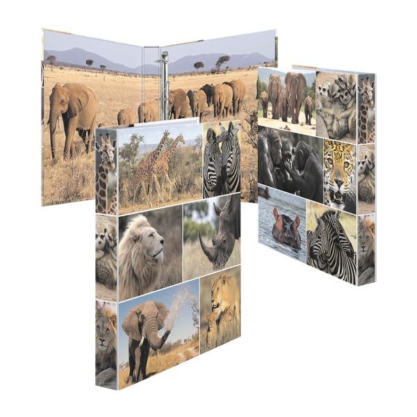 Herma 3x ringboekordner Afrikaanse dieren 4D