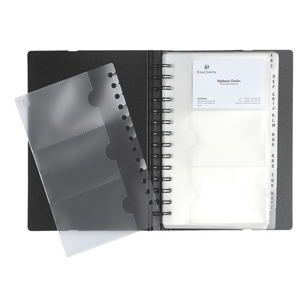 EXACOMPTA Visitekaartjesboek Exactive Exacard capaciteit 120 visitekaartjes
