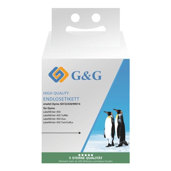 G&G Etiketten RB-DY 99014 vervangt Dymo S0722430 / 99014 54 x 101 mm - 220 stuks