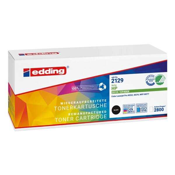 edding Toner vervangt Hewlett Packard CF400X Nr. 201X zwart