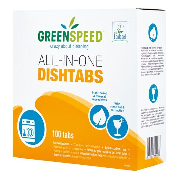 GREENSPEED Pak met 100 vaatwastabs »All-in-One«