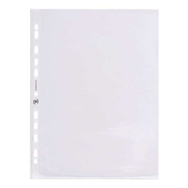 Oxford folderhoesje Premium A4 glashelder/transparant, bovenaan open - 25 stuk(s)