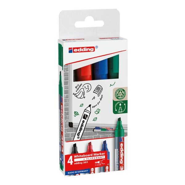 edding Set van 4 whiteboardmarkers 363