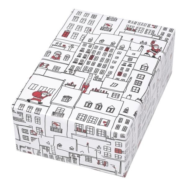 JUNG Kerst inpakpapier »Manhattan« (kerstman in de grote stad)