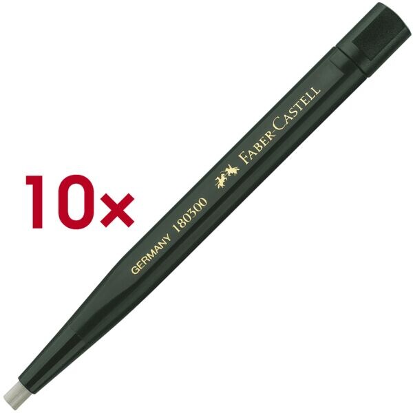 Faber-Castell Set van 10 vulpotloden met glasgum