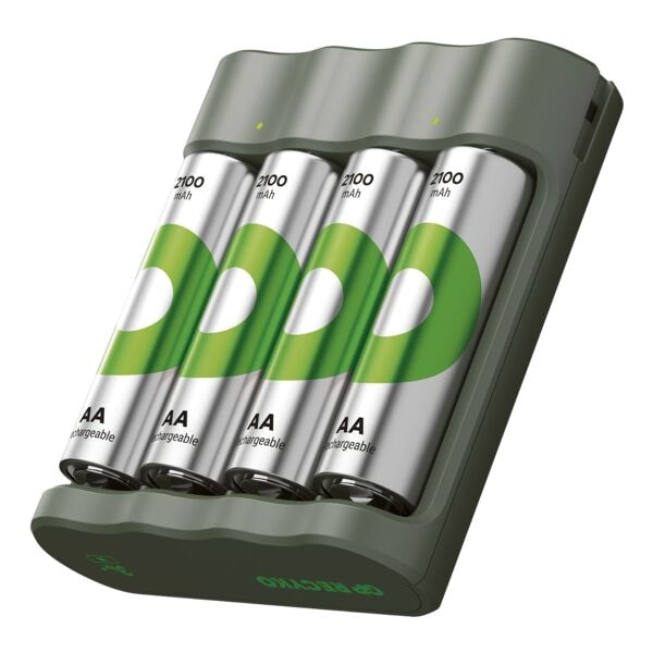 Onrustig Dubbelzinnigheid een experiment doen GP Batteries USB-laadapparaat »GP B421« incl. 4 oplaadbare batterijen  Mignon AA 2100 mAh - voordelig bij OTTO Office kopen.