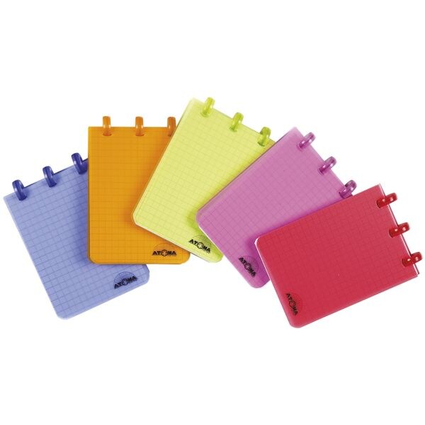 36x Atoma notitieblok Trendy A7 geruit 5 x 5 mm