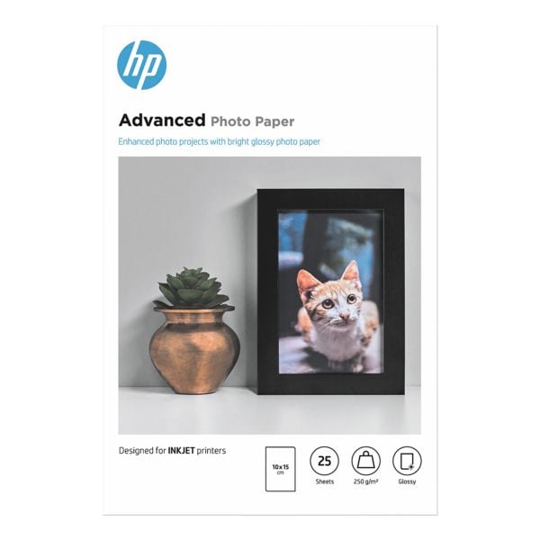 HP Fotopapier HP Advanced 10x15 cm, hoogglans