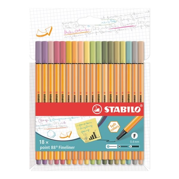 STABILO fineliner-set point 88® 0,4mm
