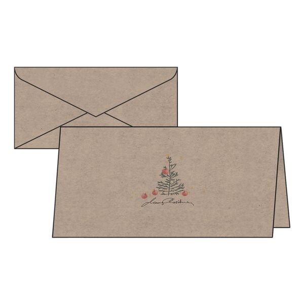 kerstkaarten SIGEL Christmas with apples, DL, met envelop, 10 stuk(s)