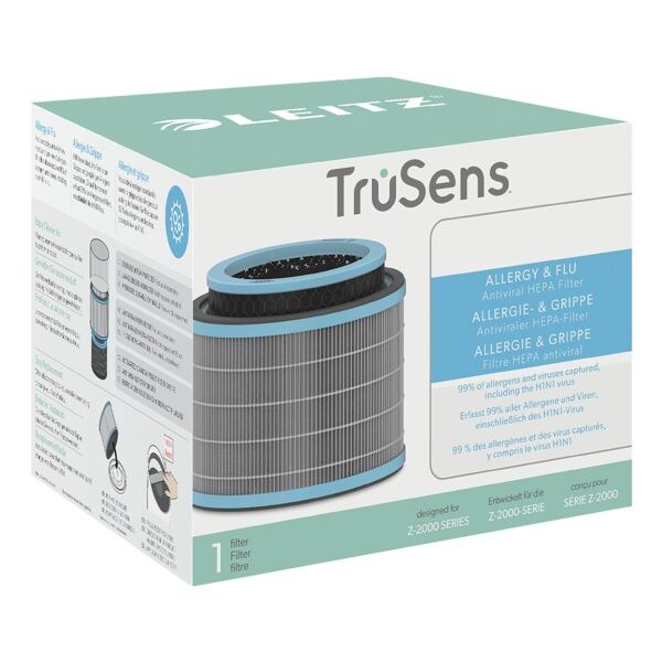 LEITZ Antiviraal 3-in-1 HEPA-filtertrommel voor luchtzuiveringsapparaat TruSens Z-2000 / Z-2500