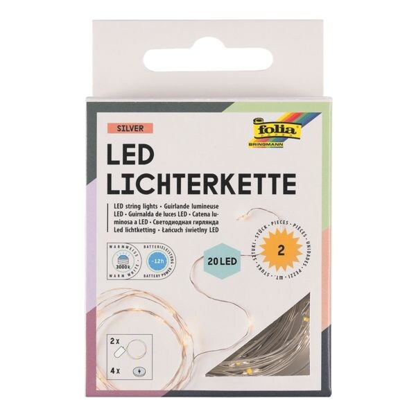 folia Set van 2 LED lichtsnoer 2,2 m folia Set van 2 LED lichtsnoer 2,2 m