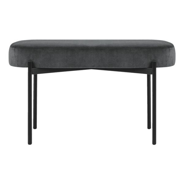 meet Ovale bank Gaia M met fluwelen bekleding