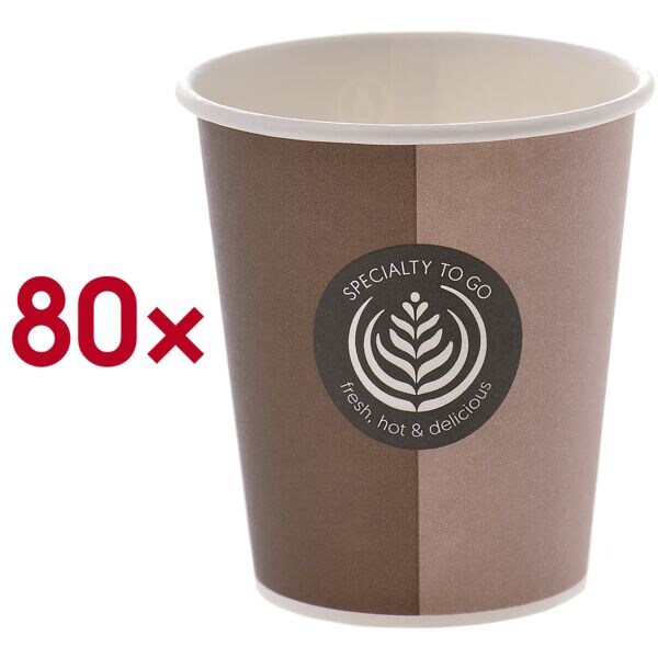 Pak met 80 kartonnen bekers »Specialty To Go« 200 ml