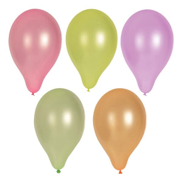 Papstar Set van 10 ballonnen Neon geassorteerde kleuren