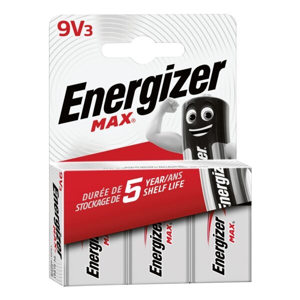 Energizer Set van 3 batterijen Max Alkaline 9V / E-Block