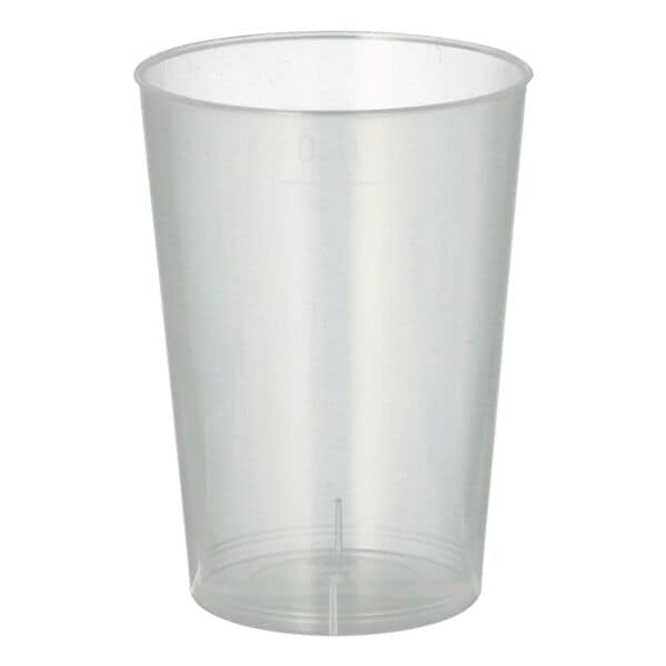 Papstar Set van 40 herbruikbare plastic bekers 0,1 l onbreekbaar