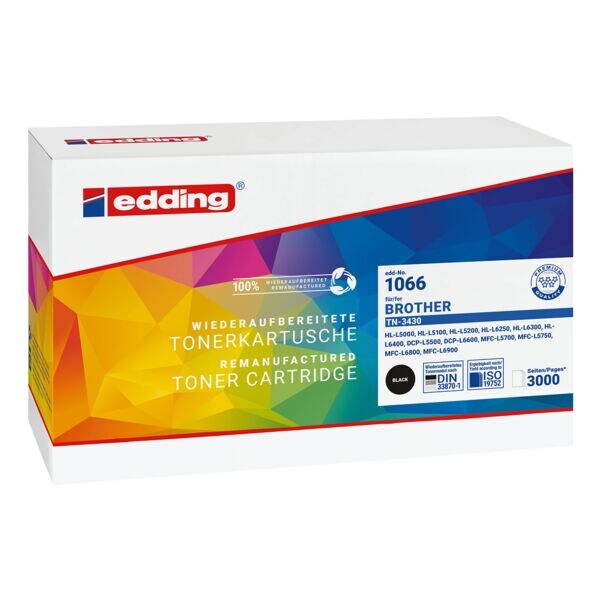edding Toner vervangt Brother �TN-3430�
