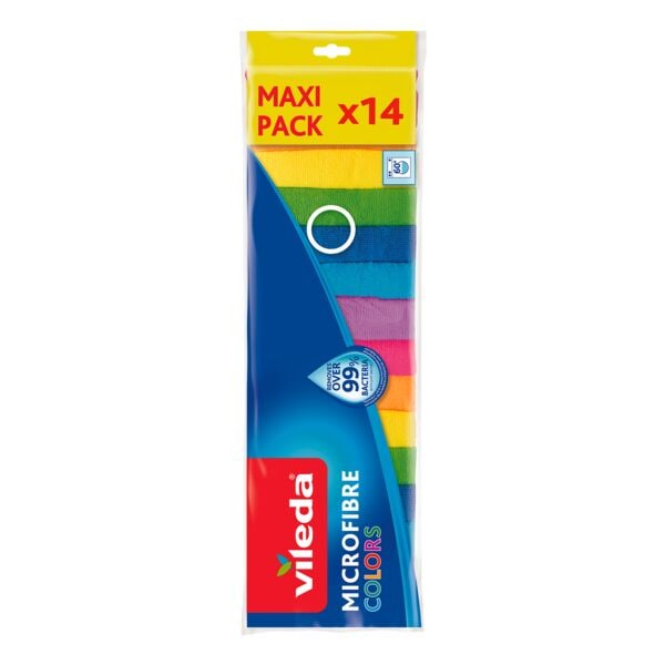 Vileda Pak met 14 microvezel all-purpose doeken »Colors« Vileda Pak met 14 microvezel all-purpose doeken »Colors«