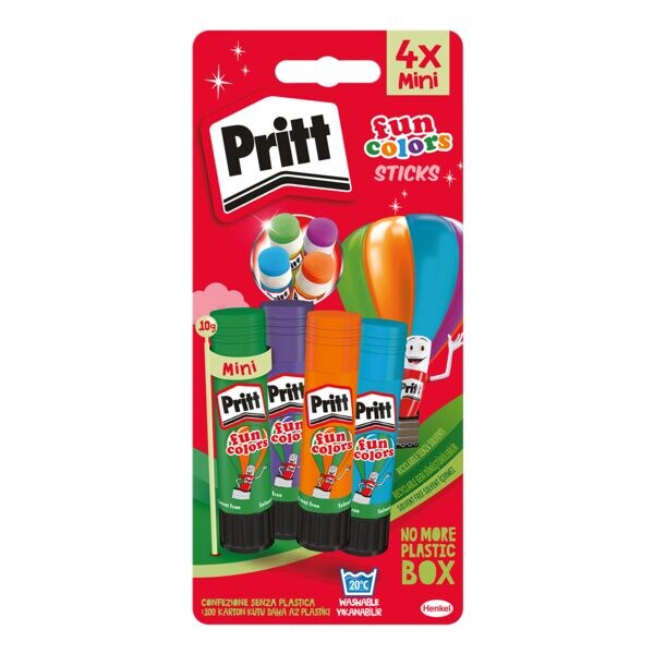 Pritt Pak met 4 lijmstiften »Fun Colors« 4x 10 g Pritt Pak met 4 lijmstiften »Fun Colors« 4x 10 g