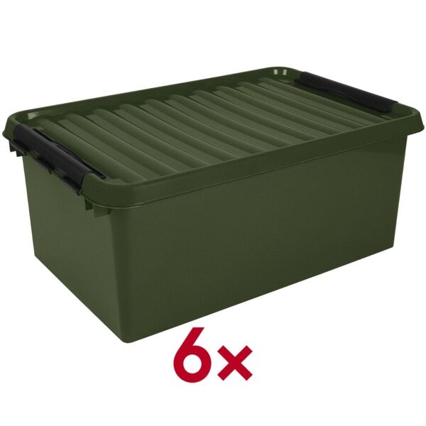 sunware 6 opbergboxen »the q-line« 45 l