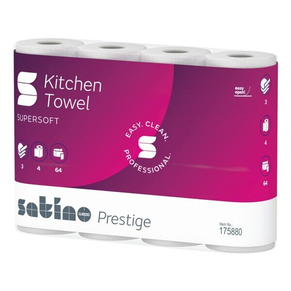 satino prestige Keukenrollen 3-laags, 4 rollen