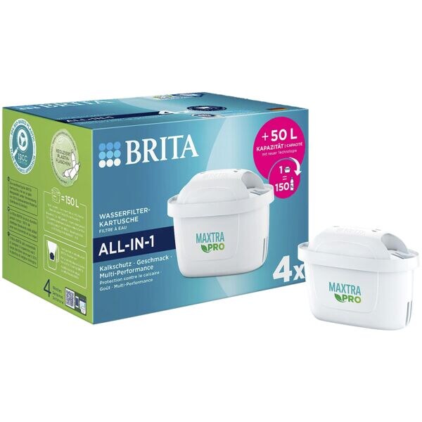BRITA Pak met 4 waterfilterpatronen MAXTRA PRO ALL-IN-1