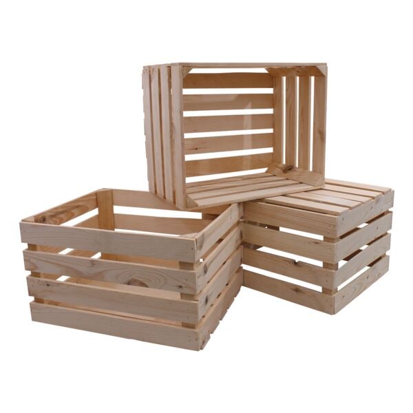 Gerso Set van 3 houten kisten DK2