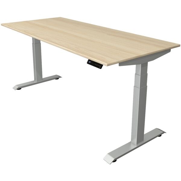 Kerkmann Zit-sta-tafel Move 4 180 cm, T-poot zilverkleur