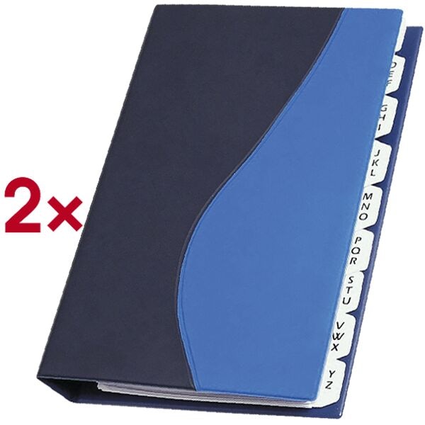 EICHNER 2x visitekaartjesalbum voor 200 kaarten