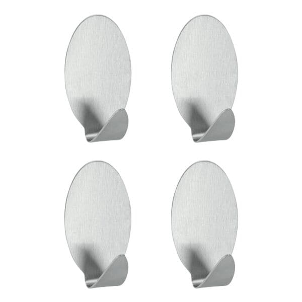 Metaltex Pak met 4 roestvrijstalen zelfklevende haken Lilliput