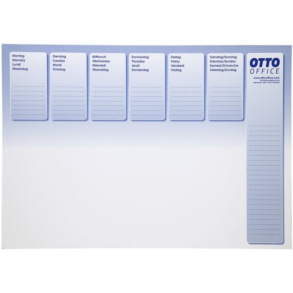 OTTO Office Bureauonderlegger met weekdagen Home Office 420x297 mm