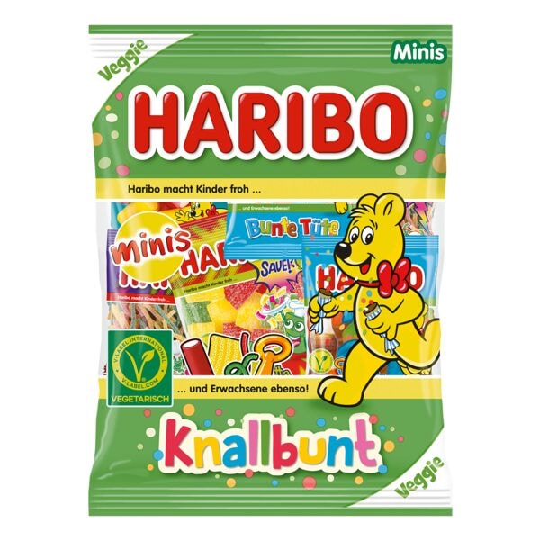 Haribo Fruitgummimix �Knallbunt Minis� vegetarisch 230g