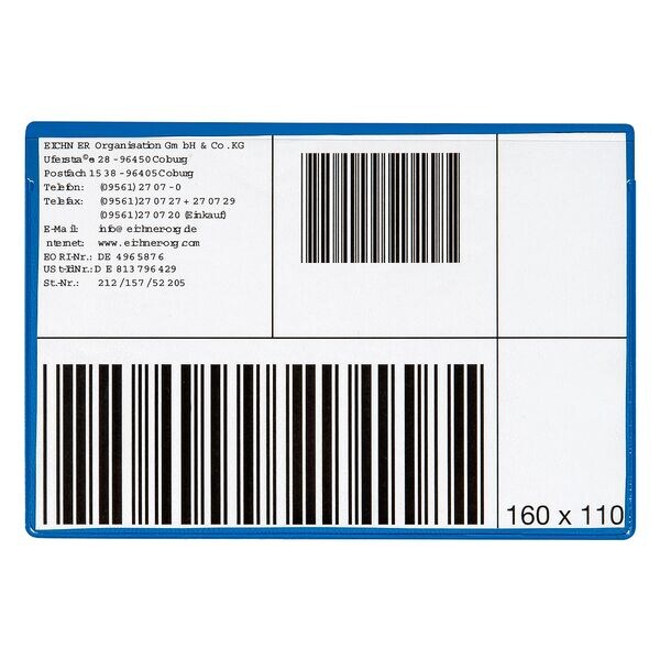 EICHNER 3x 10 PVC magnetische zakken - 160x110 mm