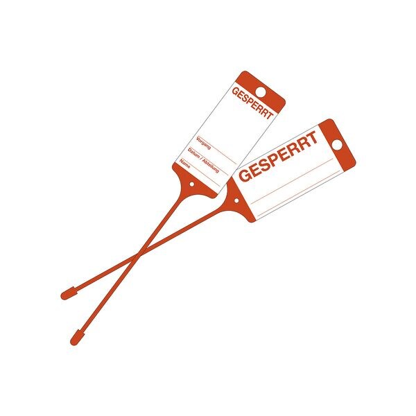 EICHNER 3x pak met 100 goederenlabels �Gesperrt�
