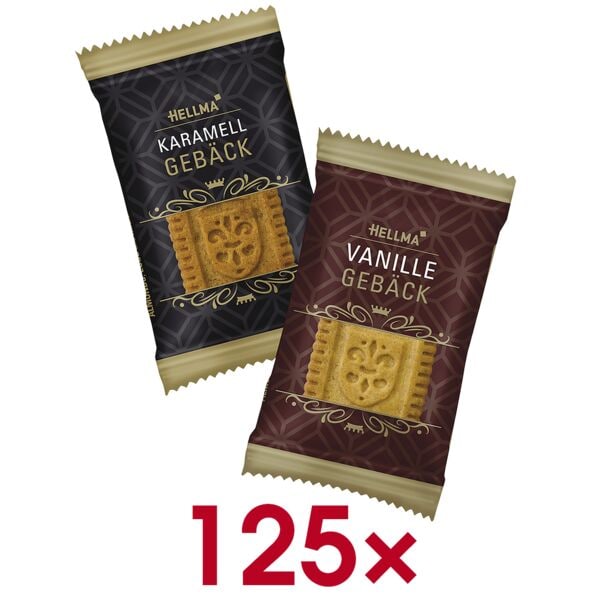Hellma Koekjes Edles Gebck Mix 125 porties individueel verpakt