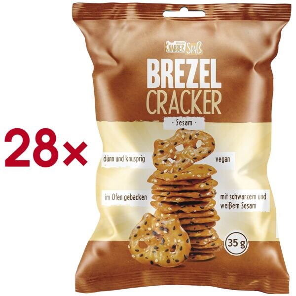 Hellma Krakeling cracker �Sesam� 28 portieverpakkingen