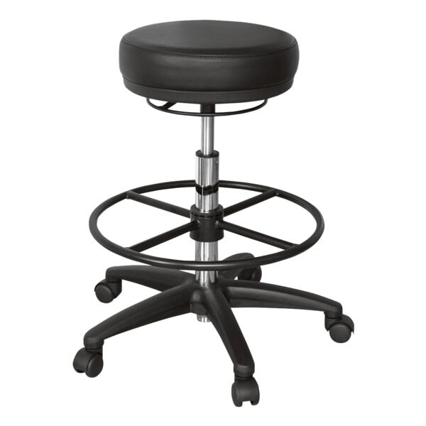 Amstyle Werkkruk �Roland� zwart vlakke zitting