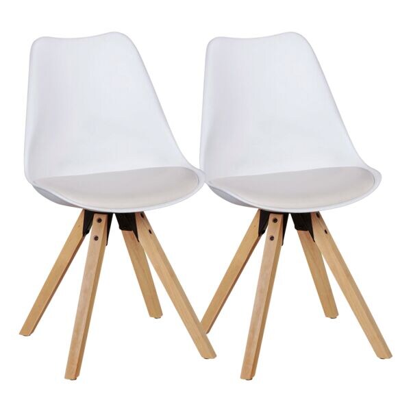 Wohnling Set van 2 eetkamerstoelen �Lima� kunststof