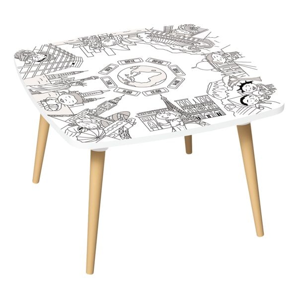 Paperflow Kleurtafel Kids »Monument« 60 cm, 4 poten Paperflow Kleurtafel Kids »Monument« 60 cm, 4 poten