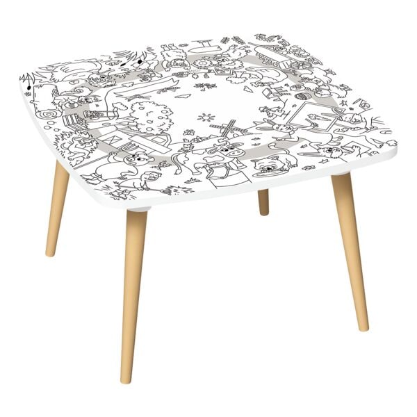 Paperflow Kleurtafel Kids boerderij 60 cm, 4 poten