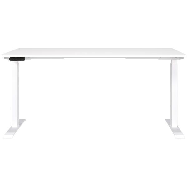 Germania Zit-sta-tafel �Mailand� 160 cm, T-poot GH = zwart, WS = wit