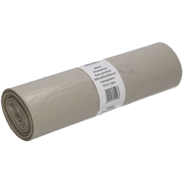 Deiss Afvalzakken 240 L transparant  10 stuk(s)