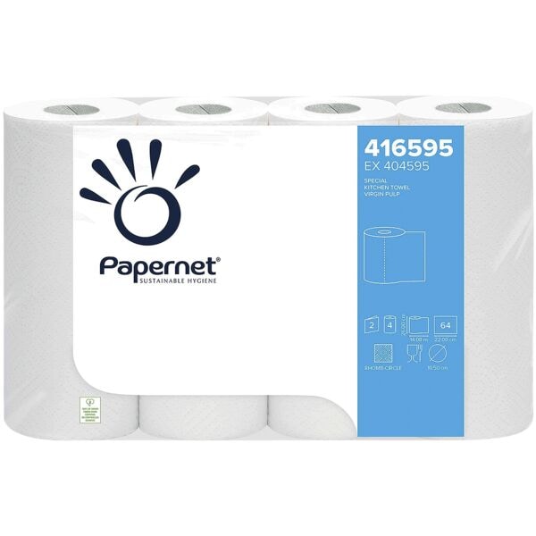 4 Keukenrollen Papernet EX 404595 special 2-laags 1 pak van 4 keukenrollen