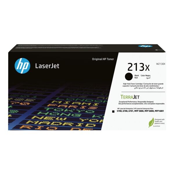 HP Tonercartridge �W2130X� HP 213X zwart