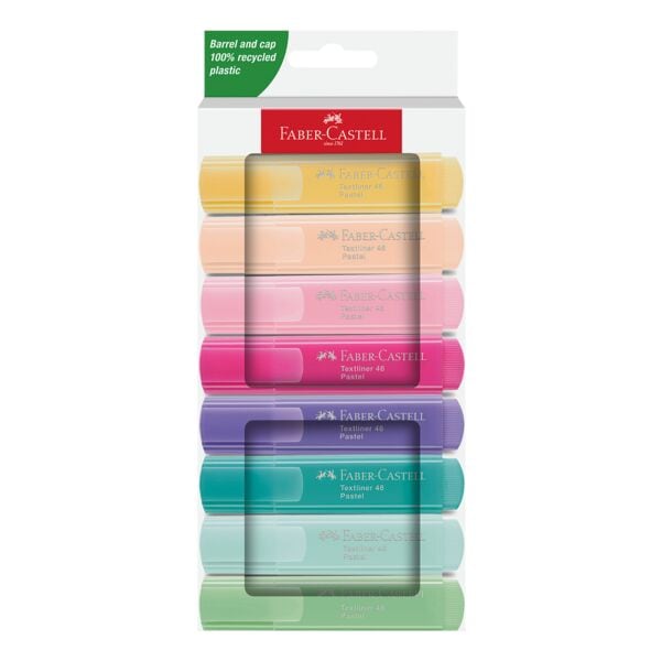 Faber-Castell (Schule) Markeerstift 8 stuk(s) TL 46 pastel schuine punt