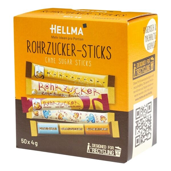 Hellma Pak met 50 rietsuikersticks