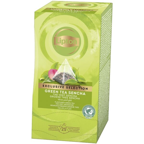 Lipton Gearomatiseerde groene thee Green Tea Sencha 25 porties voor kopjes