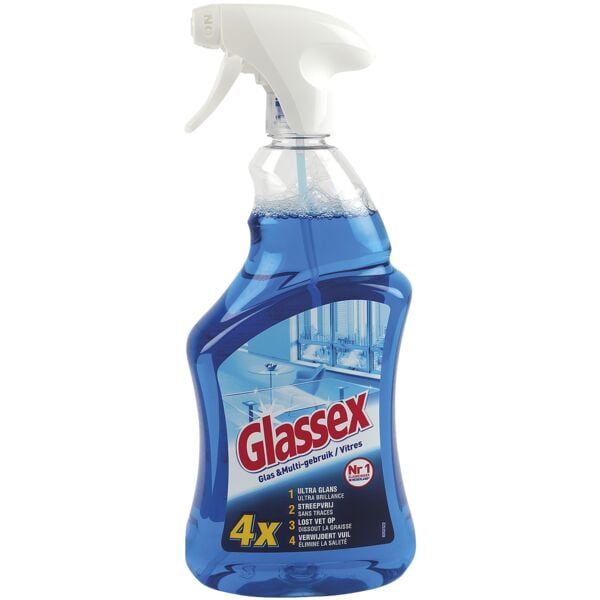 Glassex Pak met 2 glas- en multifunctionele reiniger »4x« 750 ml Glassex Pak met 2 glas- en multifunctionele reiniger »4x« 750 ml